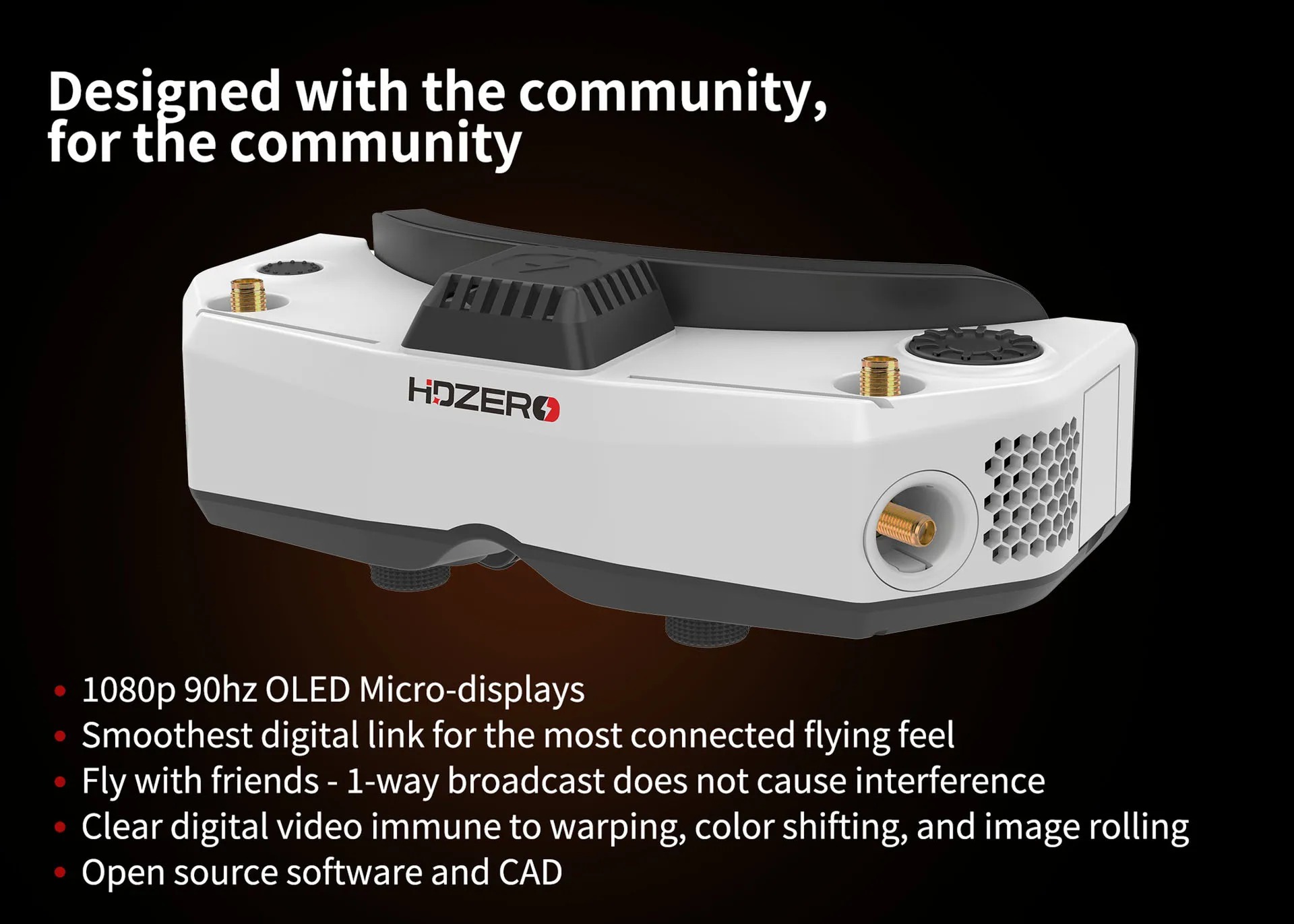 Hdzero Goggles Digital Hd Fpv - نظارات HDZero Goggles 2 FPV HD