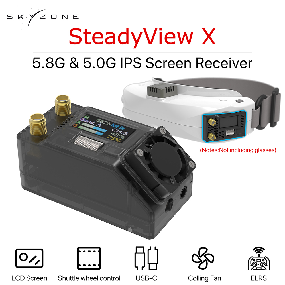 SKYZONE Steadyview X 5.0G 5.8G - مراجعة Skyzone Steadyview X Receiver Module وسعره